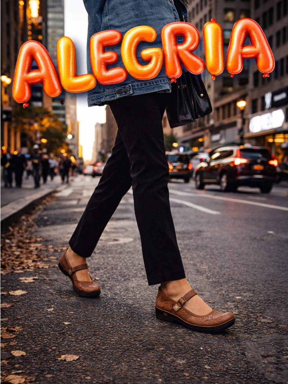 Alegria Women’s Brown Leather Mules Clogs Size 36 US 5.5 Comfort Slip-On